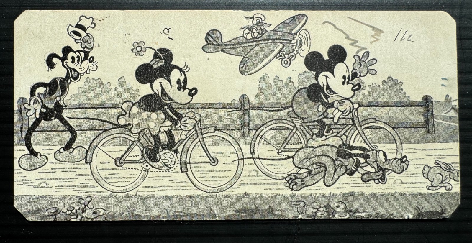 RARE ORIGINAL 1930\'S WALT DISNEY MICKEY MOUSE AND MINNIE ADVERTISING INK BLOTTER