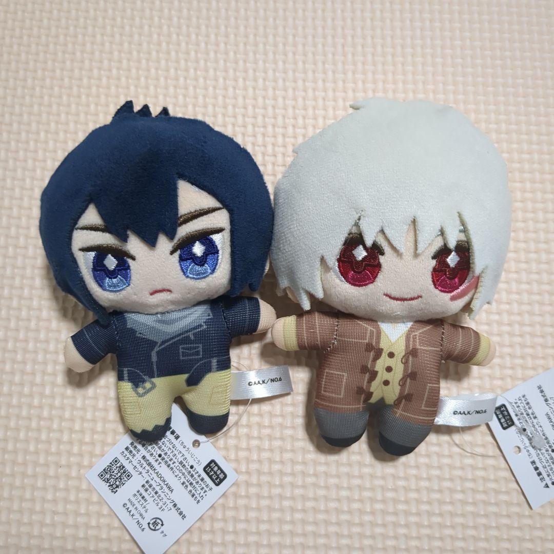 NO6 Choco Tomo Plush Mascot Shion Mouse Toy Set Authentic Rare Prize NO6 Choco Tomo Plush Mascot Shion Mouse Toy Set Authentic Rare Prize