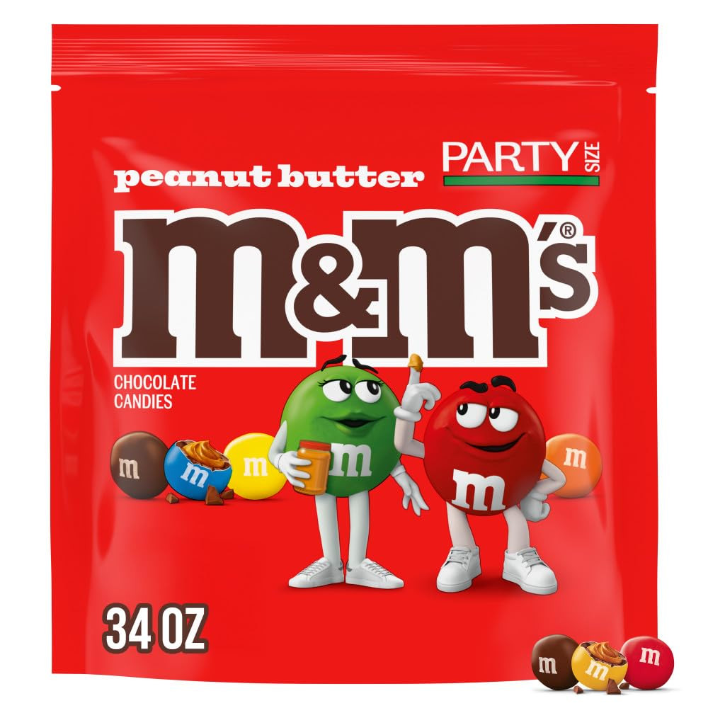 Peanut Butter Milk Chocolate Candies, 34 Oz Bulk Party Size Bag