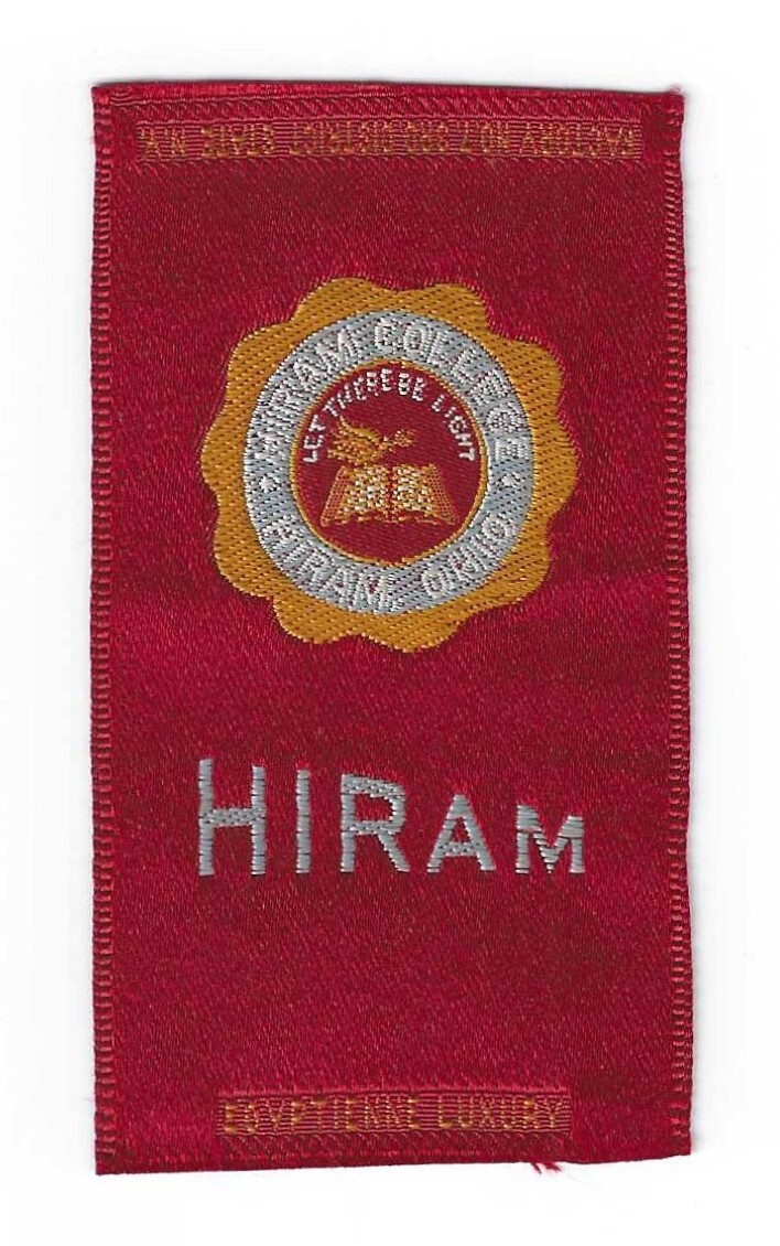 c1910\'s S25 Tobacco Silk - University Seals Series - Hiram College - Short Print