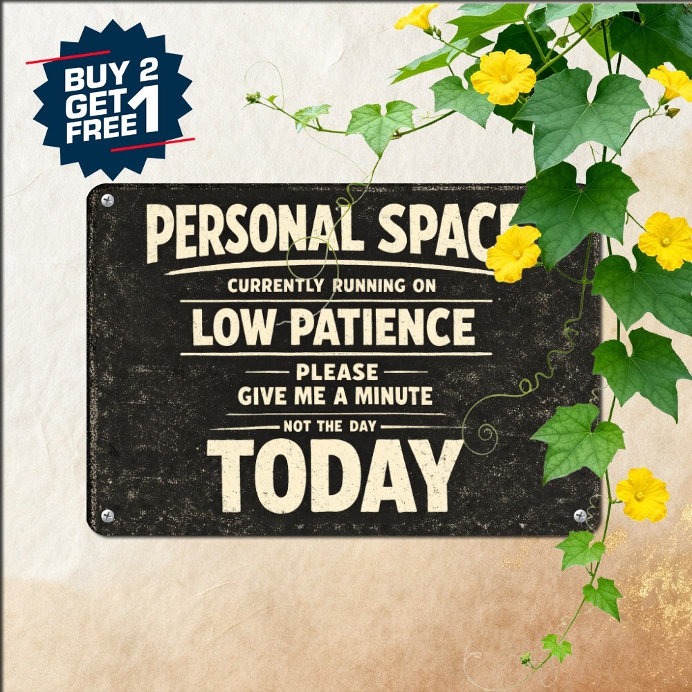 Back Off Funny Warning Sign 8x12 Novelty Man Cave Garage Metal Tin Plaque