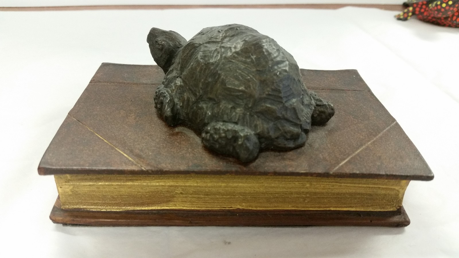 VINTAGE RESIN TURTLE PAPER WEIGHT BOOK REPLICA SISTER DOLOROSA ON SPINE VINTAGE RESIN TURTLE PAPER WEIGHT BOOK REPLICA SISTER DOLOROSA ON SPINE