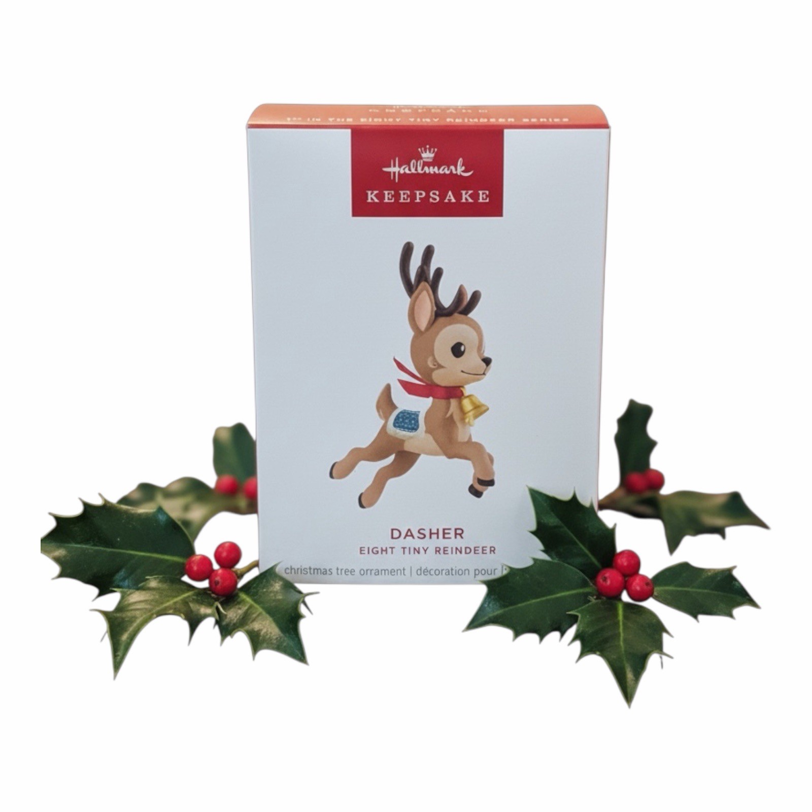 NEW 2025 Hallmark Keepsake DASHER Eight Tiny Reindeer #1 ornament 1st in Series