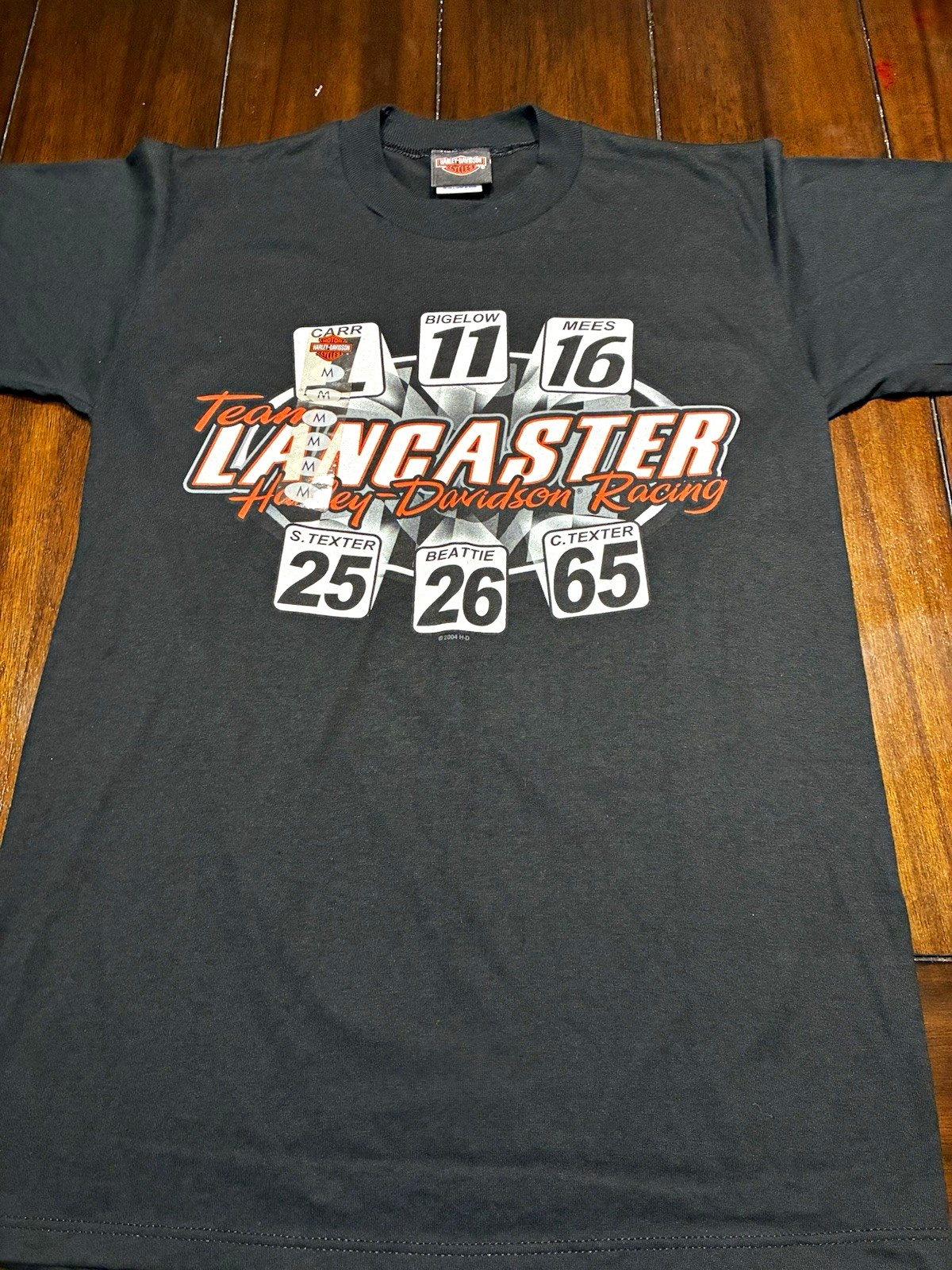 Vtg Harley-Davidson Cycles Lancaster Harley-Davidson Racing T-Shirt Size M