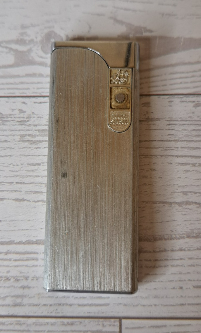 Vintage Colibri Touch Sensor Lighter Silver Tone