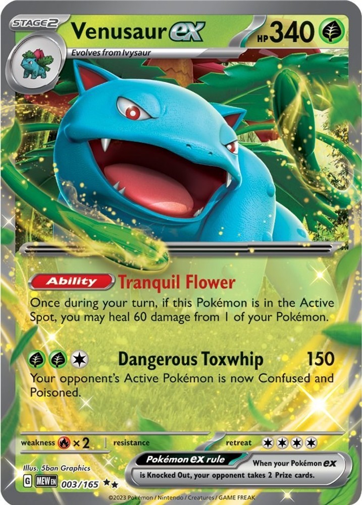 Venusaur ex Holofoil [MEW - 003/165]