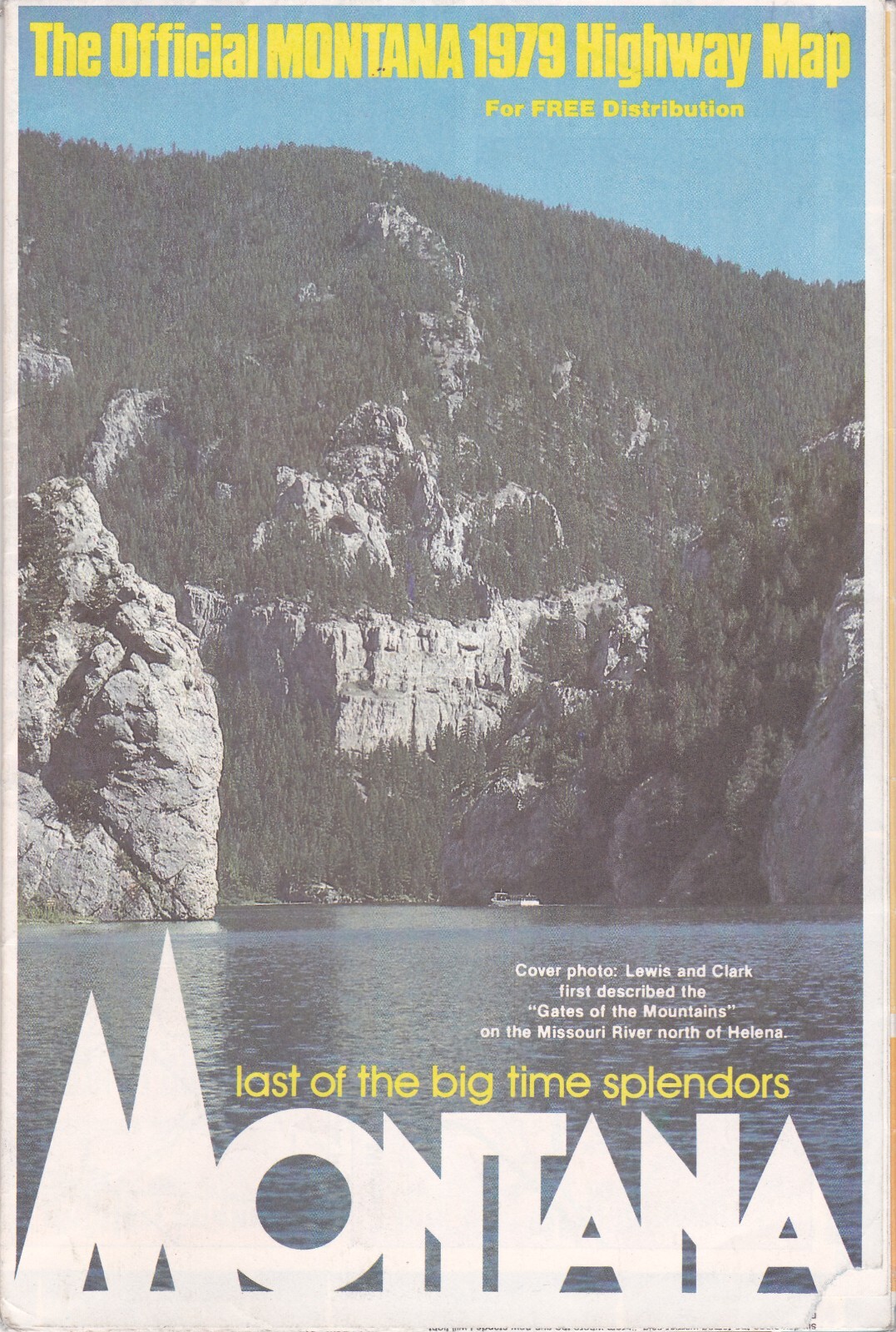 1979 Official State Issue Road Map of Montana