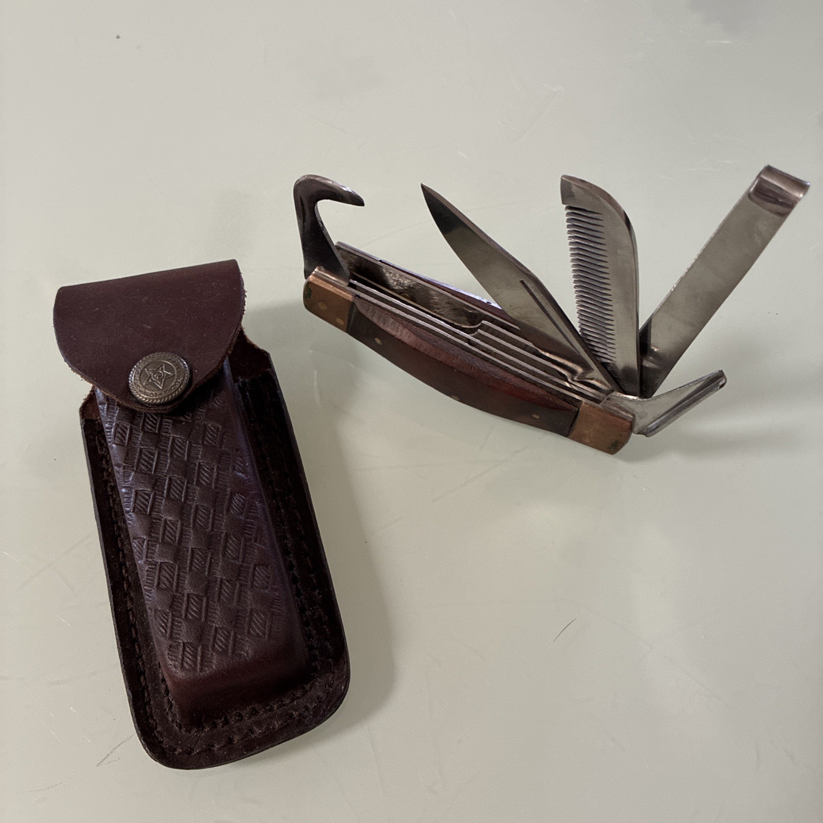 Knife Great Seal Of Oklahoma 1907 