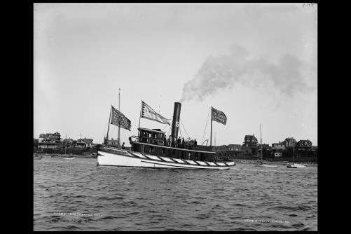 Photo:A.W. Chesterton Steamboat Detroit 1880s River Vessel Sailing Ship
