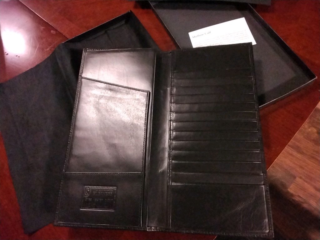 American Express Soft Leather  Long Wallet Black . NIB
