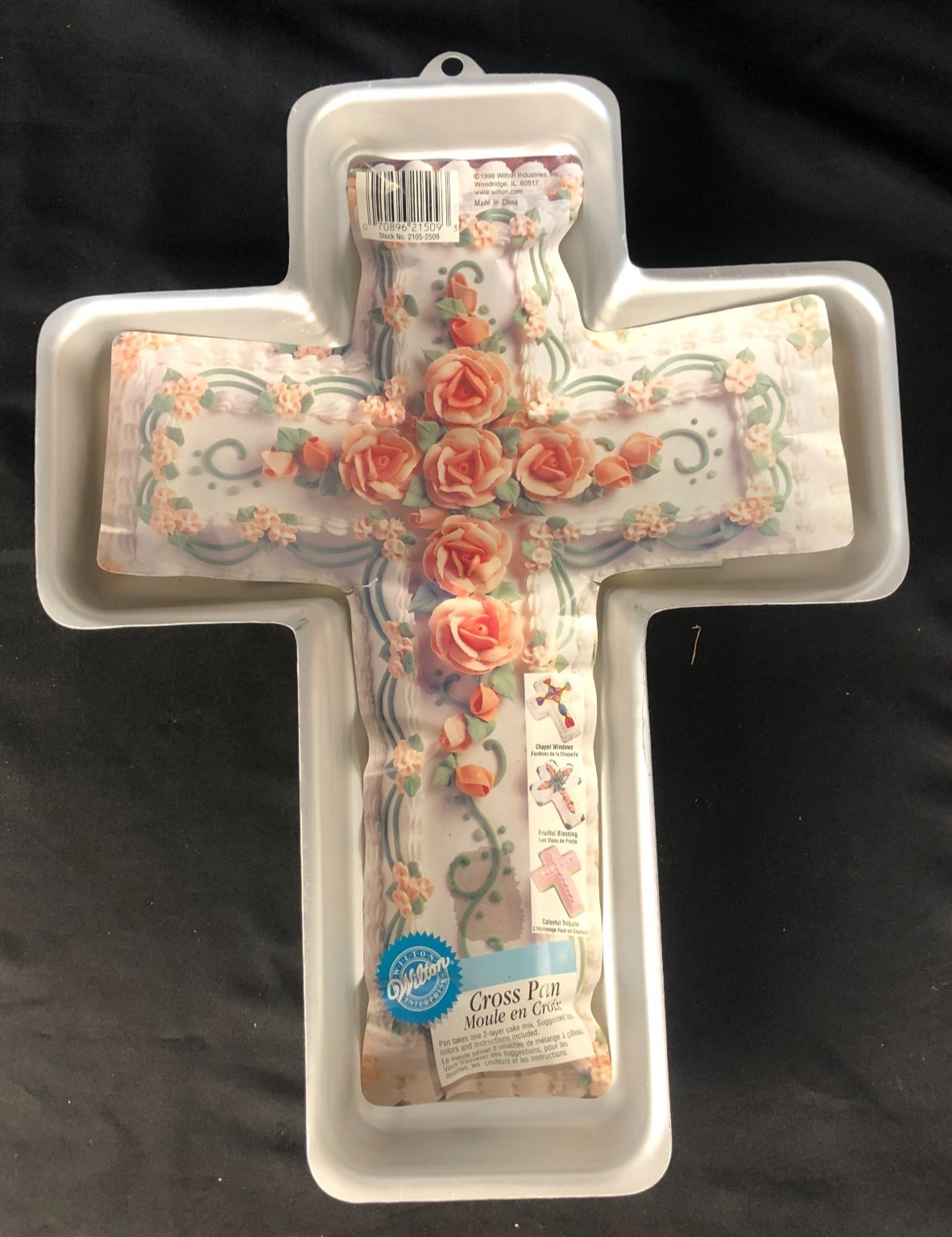 Vintage Wilton Cross Cake Pan Easter Baptism Aluminum Communion 502-2502 Vintage Wilton Cross Cake Pan Easter Baptism Aluminum Communion 502-2502