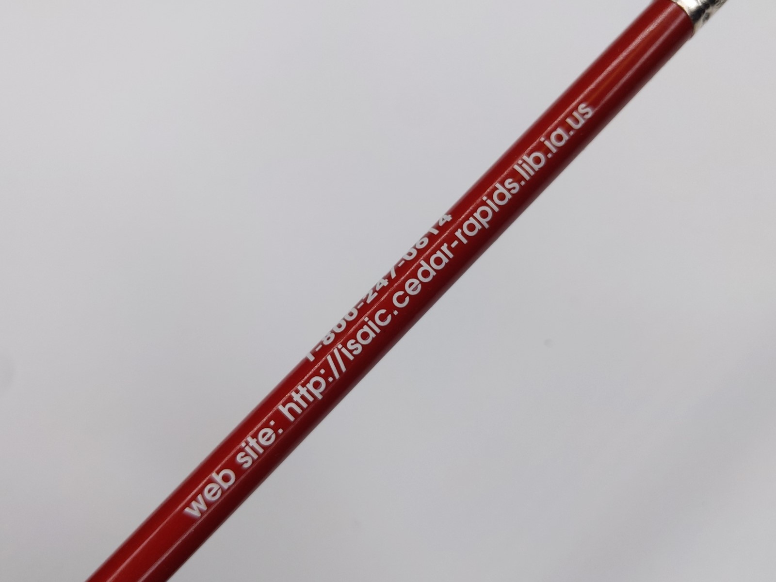c1990s Cedar Rapids, IA Iowa Substance Abuse Advertising Pencil Anti-Drug Web G2