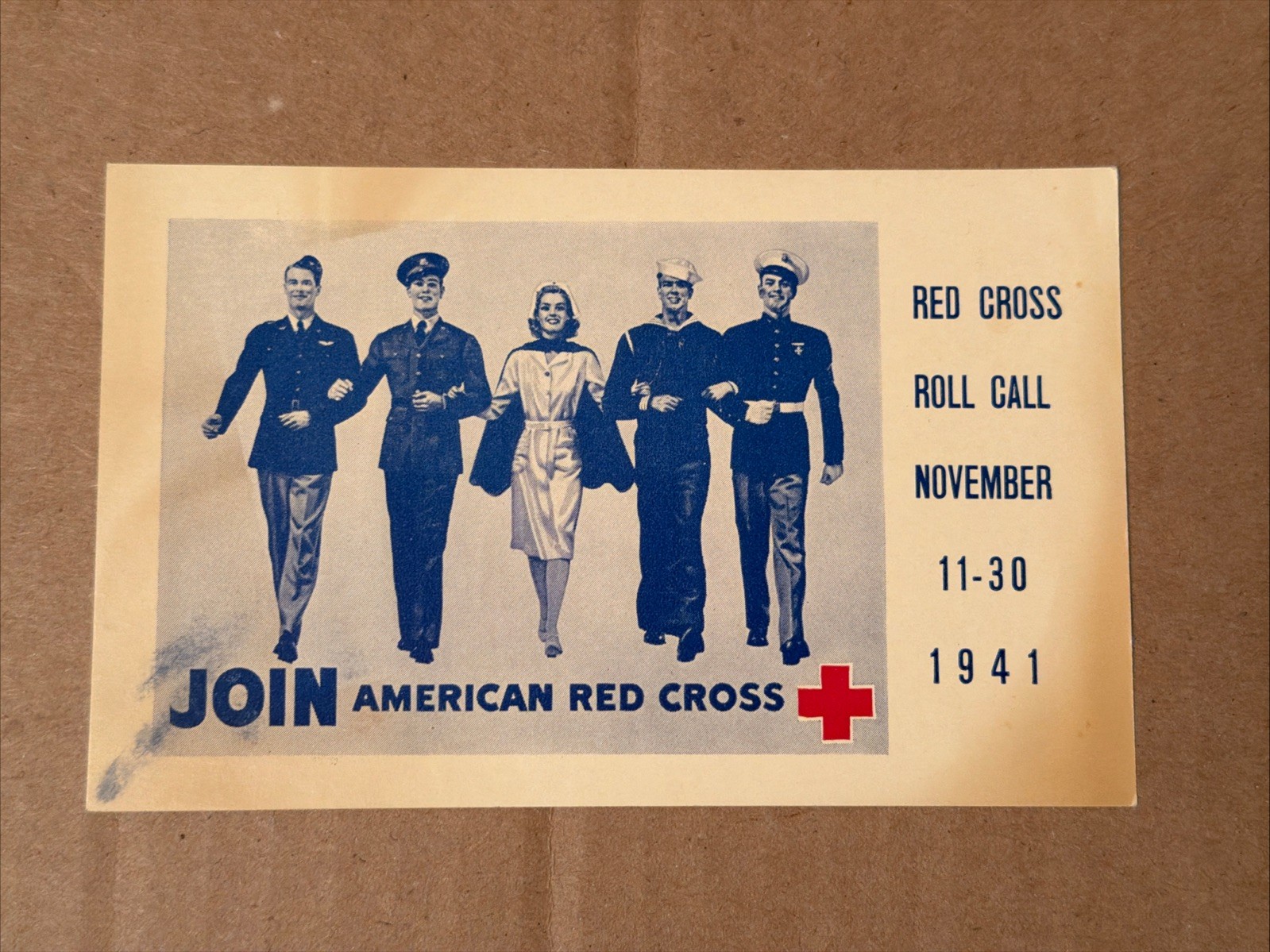Vintage American Red Cross 1941 Postcard - Chicago St. Paul Pacific Railroad Co Vintage American Red Cross 1941 Postcard - Chicago St. Paul Pacific Railroad Co