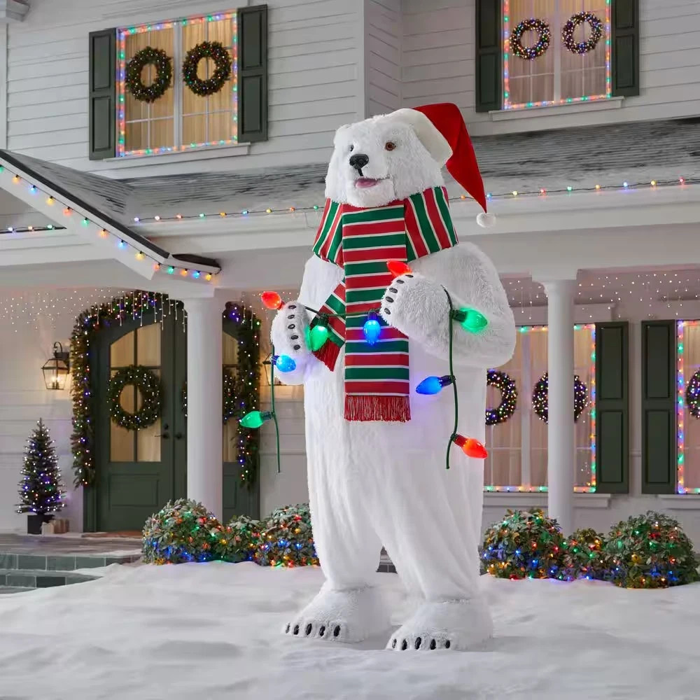 Home Accents 10 FT GIANT ANIMATED POLAR BEAR MUSICAL CHRISTMAS ANIMATRONIC Home Accents 10 FT GIANT ANIMATED POLAR BEAR MUSICAL CHRISTMAS ANIMATRONIC