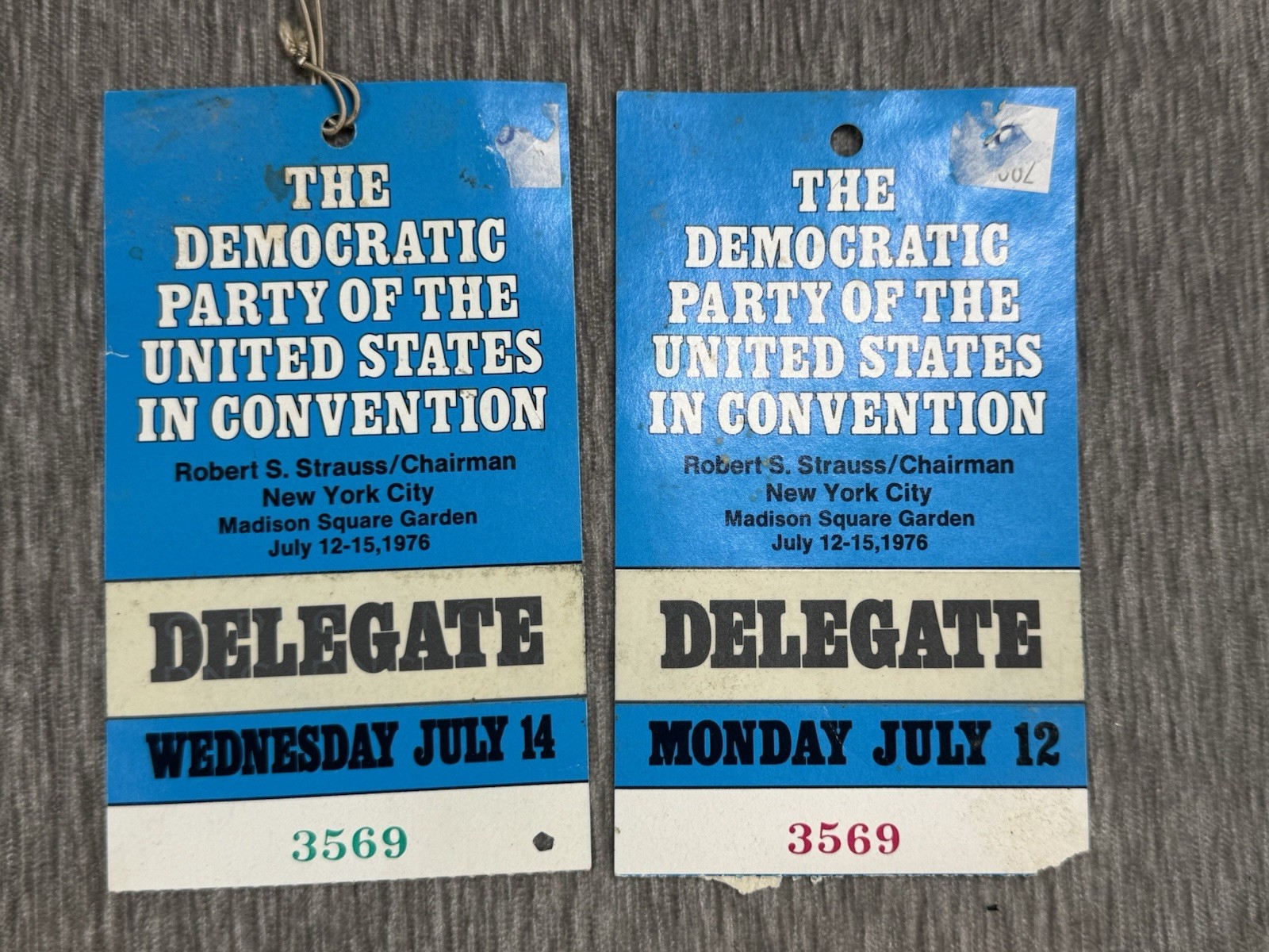 Democratic Party of United States Convention 1976 DELEGATE Badge Jimmy Carter