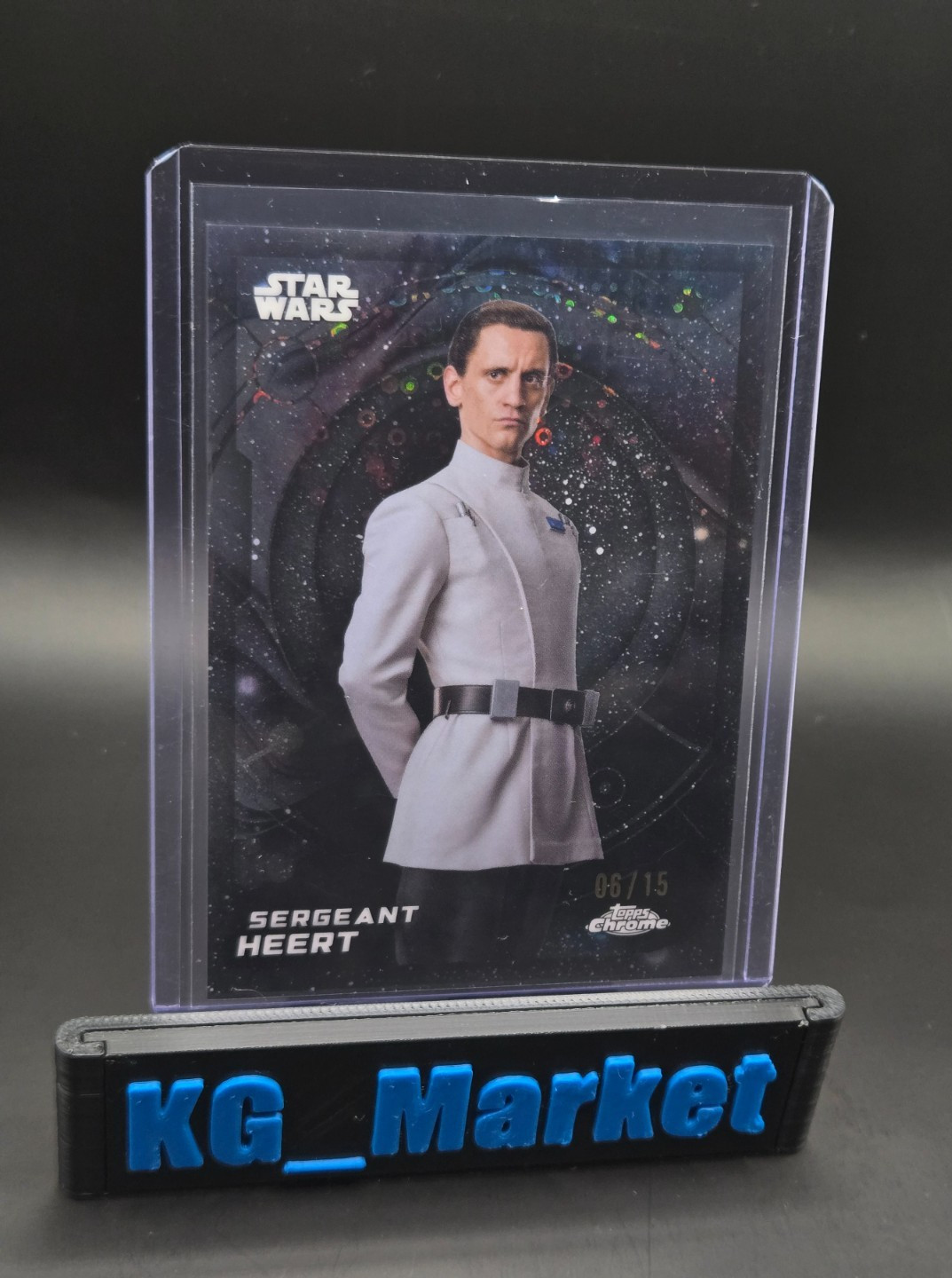 2026 Topps Chrome Star Wars Sergeant Heert Galaxy Refractor /15 Andor #26 2026 Topps Chrome Star Wars Sergeant Heert Galaxy Refractor /15 Andor #26
