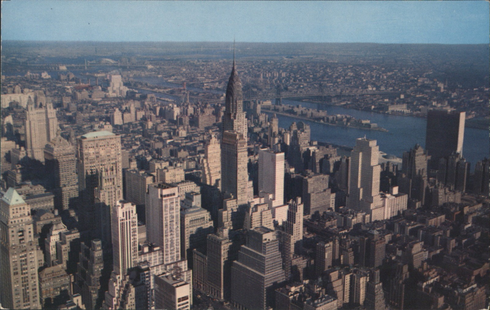 New York City, NY City from Empire State Building Observatory NYC Vintage New York City, NY City from Empire State Building Observatory NYC Vintage