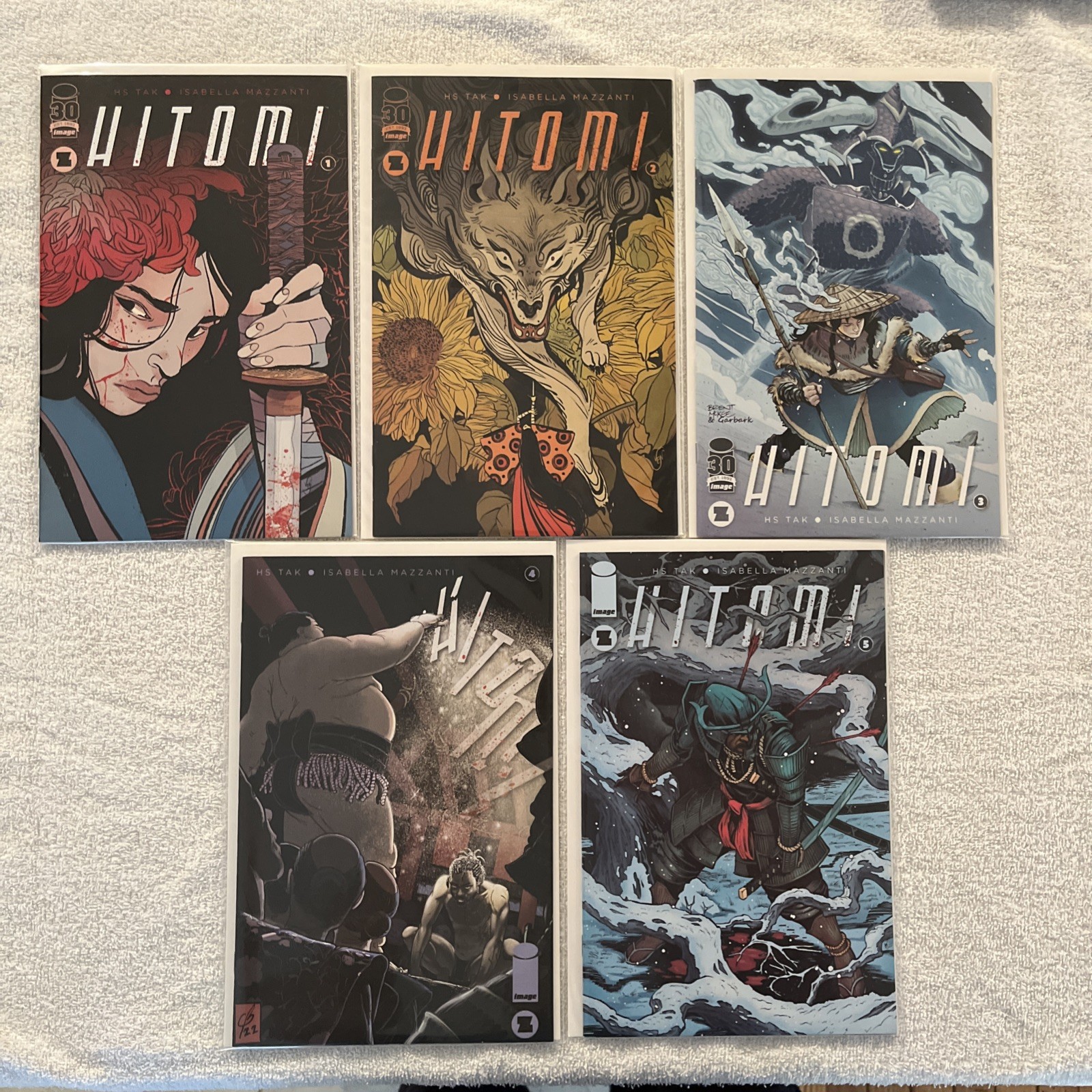 Hitomi 1-5 Set A Covers First Prints Image Comics NM 🔥