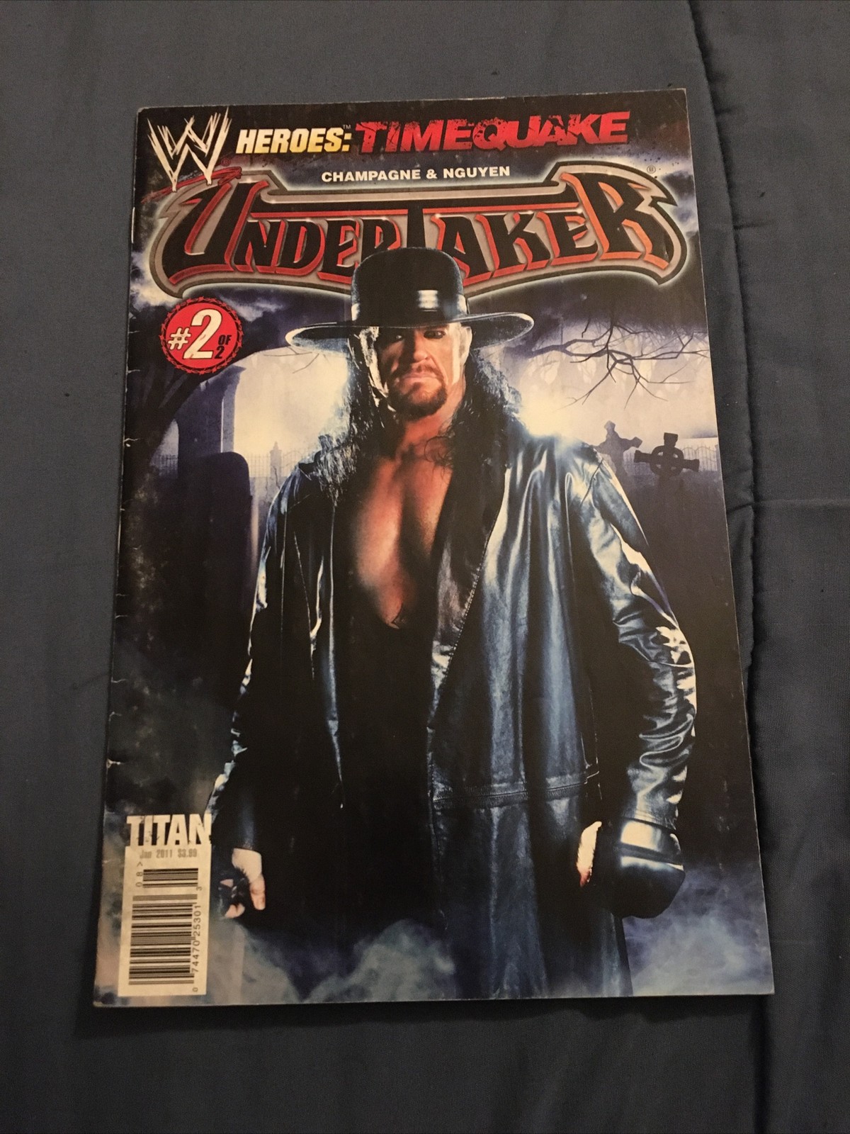 WWE Heroes Timequake Undertaker #2 Photo Cover Titan Comics 2011