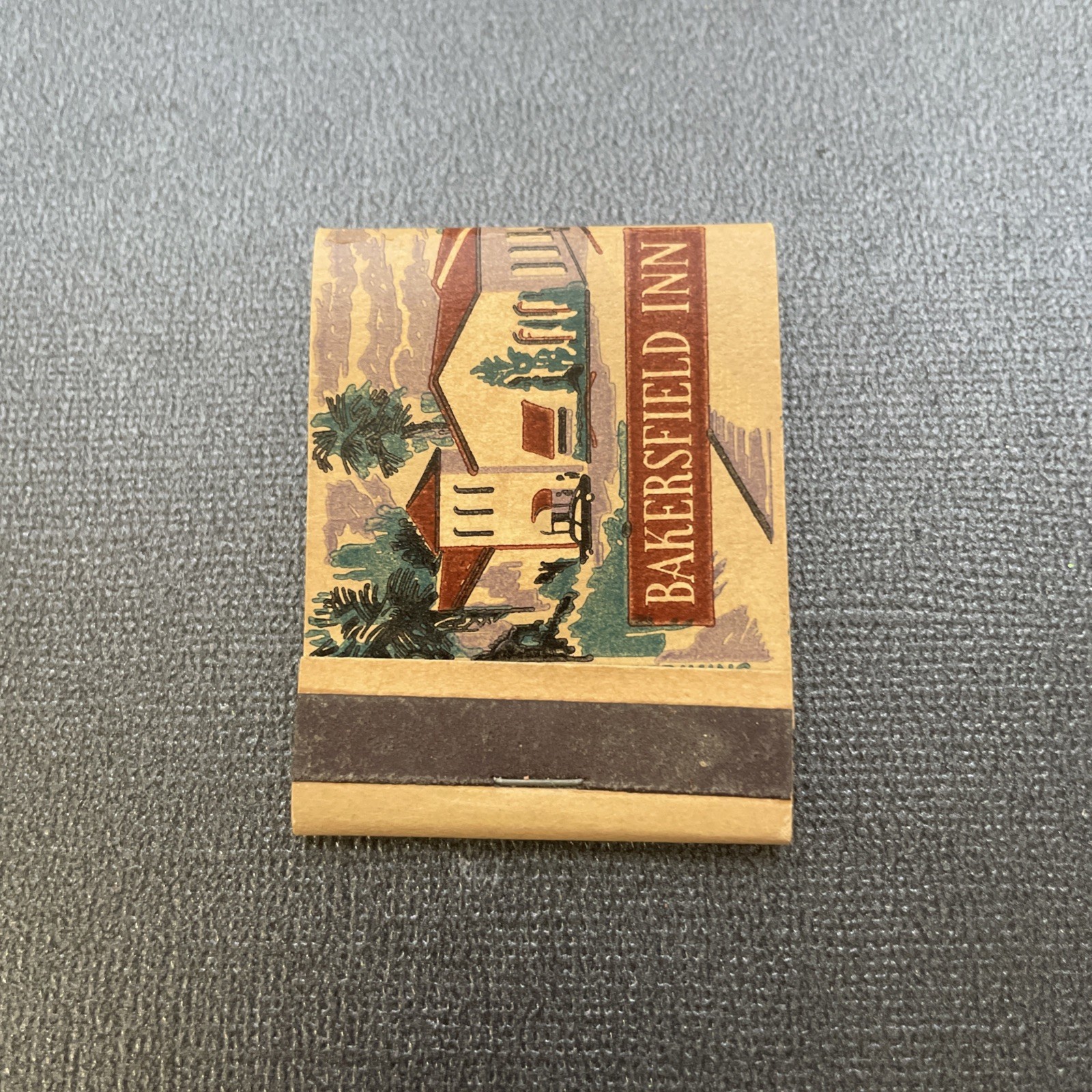 Vintage Matchbook - Bakersfield Inn - Bakersfield, CA - Unstruck