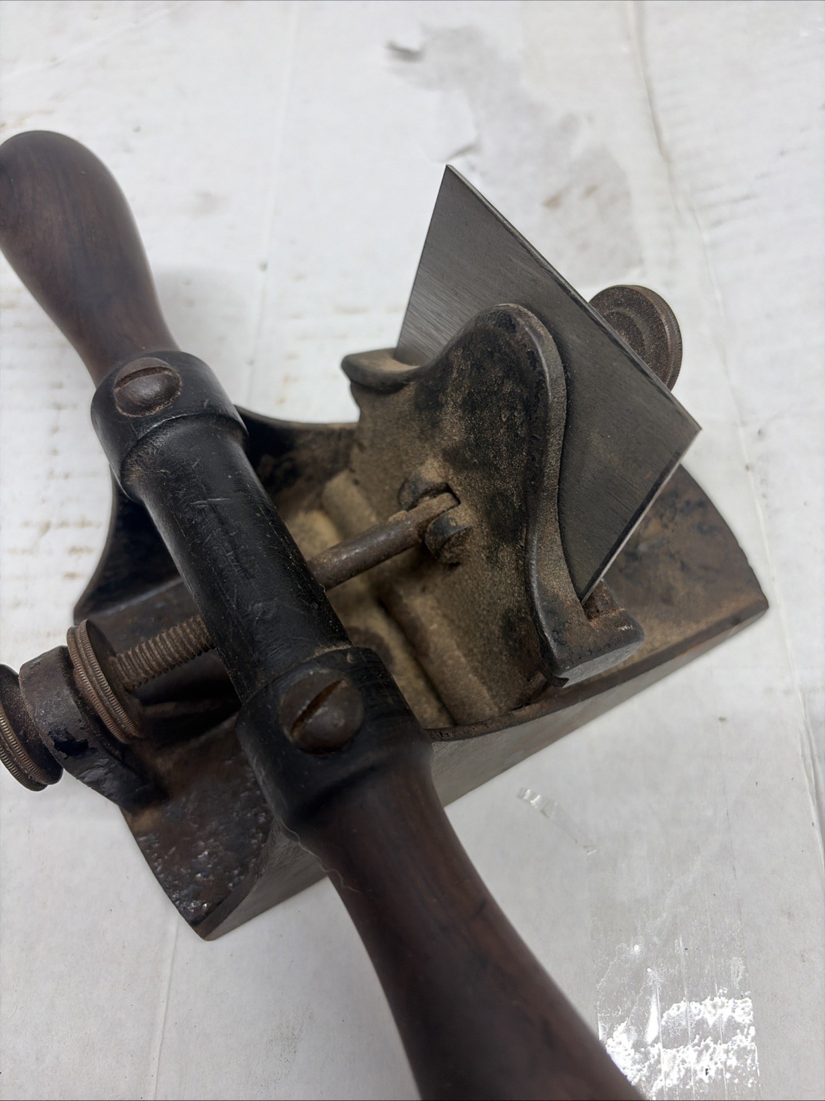 Stanley No. 12- Veneer Scraper Plane Beautiful Rosewood Handles USA Nice