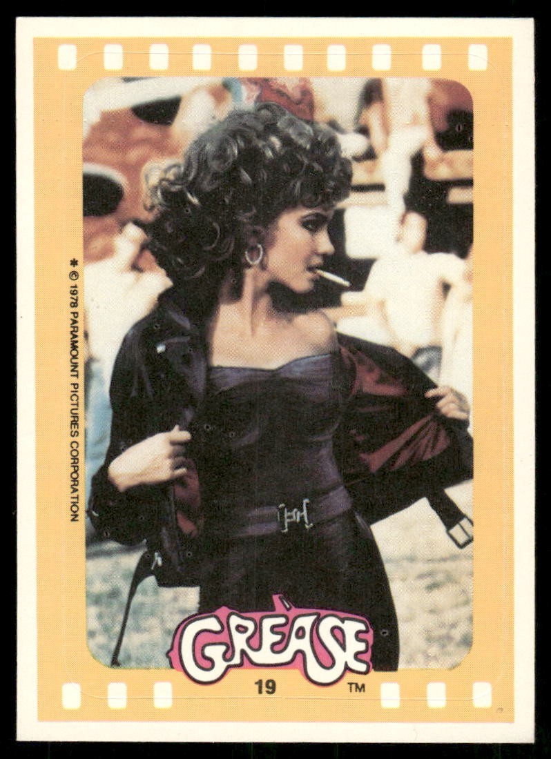 Grease 1978 Movie Topps Sticker Card #19 (NM)