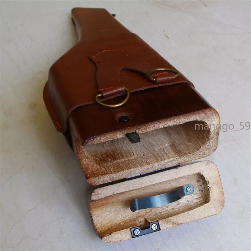 US STOCK Handmade WW2 German Mauser C96 Wood Holster Butt Broomhandle Collect US STOCK Handmade WW2 German Mauser C96 Wood Holster Butt Broomhandle Collect