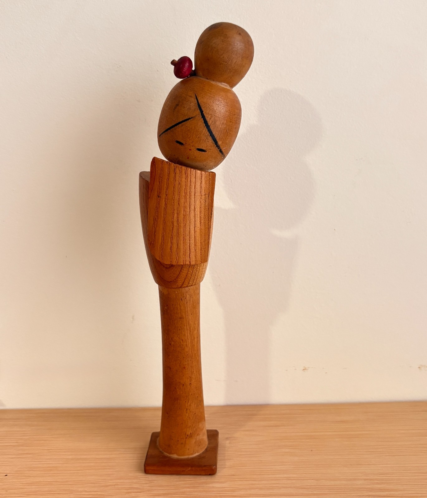 Rare Vintage Kokeshi Doll Japanese Wooden Figurine by by Ryoichi 亮一