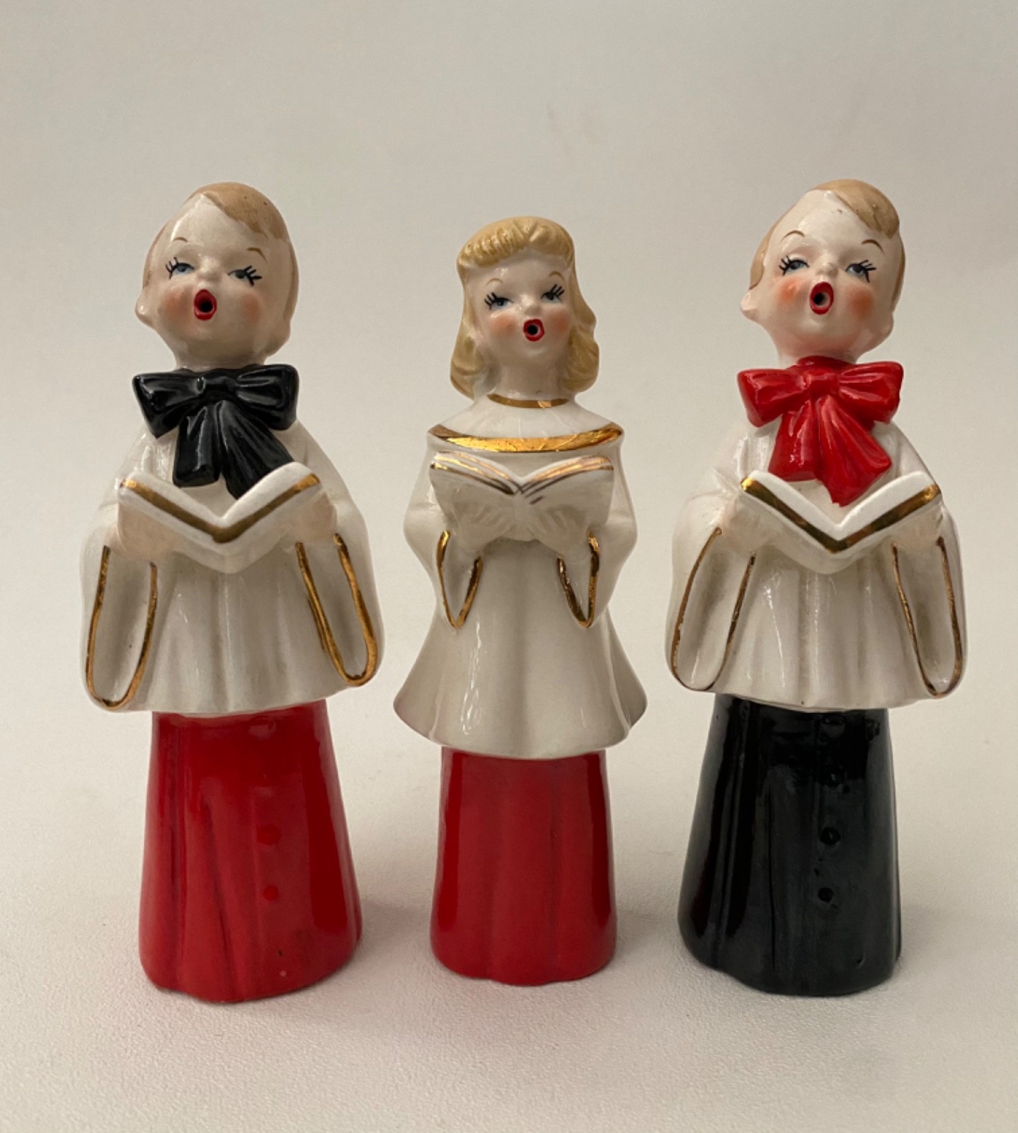 3 Vtg Arnart Christmas Choir Alter Boys & Girl Figures Japan
