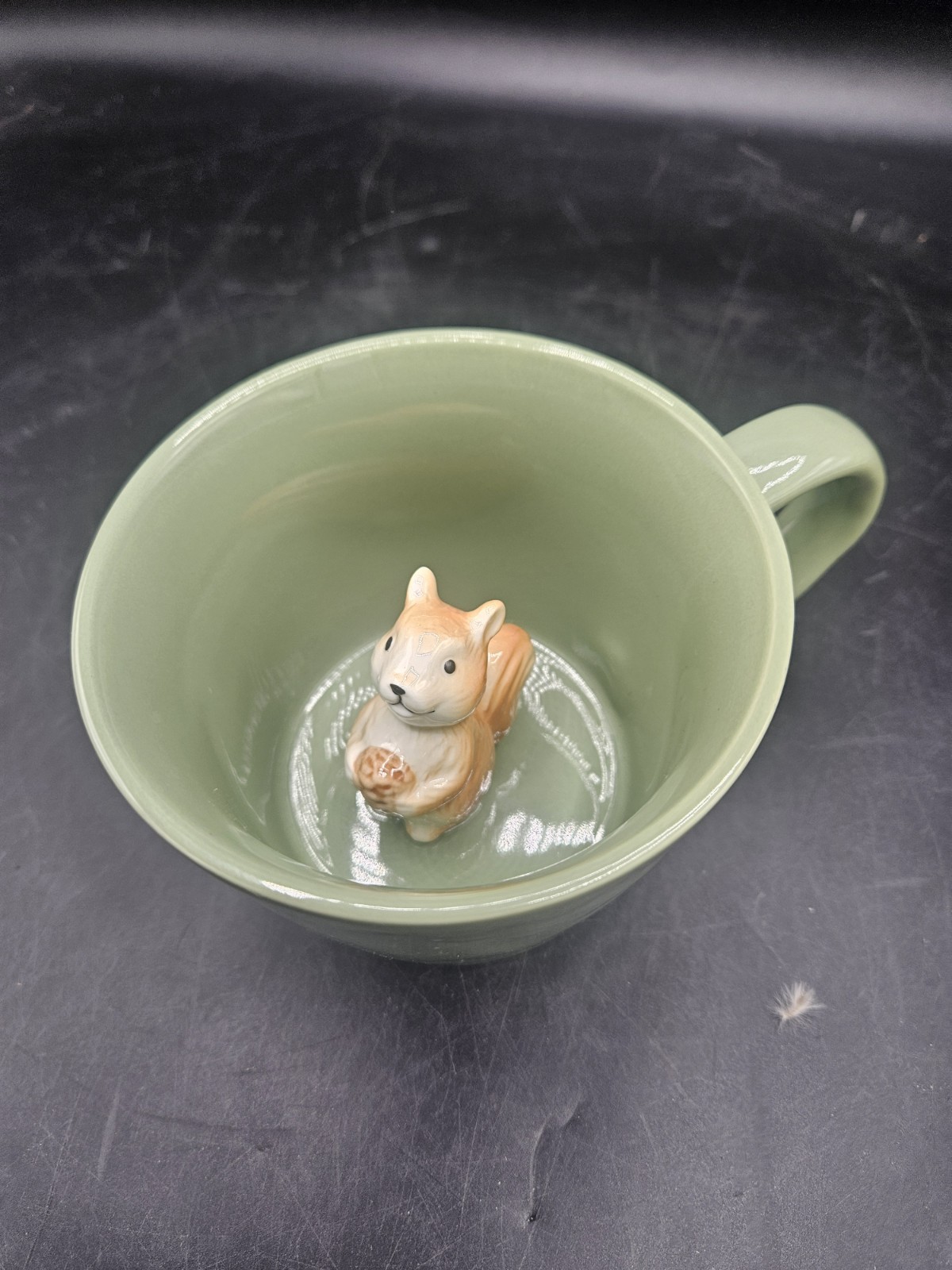 Squirrel DIHO Club Squirrel Ceramic Cup Medium, Light Green