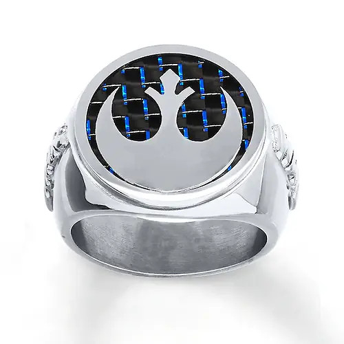 Men's Star Wars Ring Rebel Alliance Stainless Steel Size 10 Men's Star Wars Ring Rebel Alliance Stainless Steel Size 10