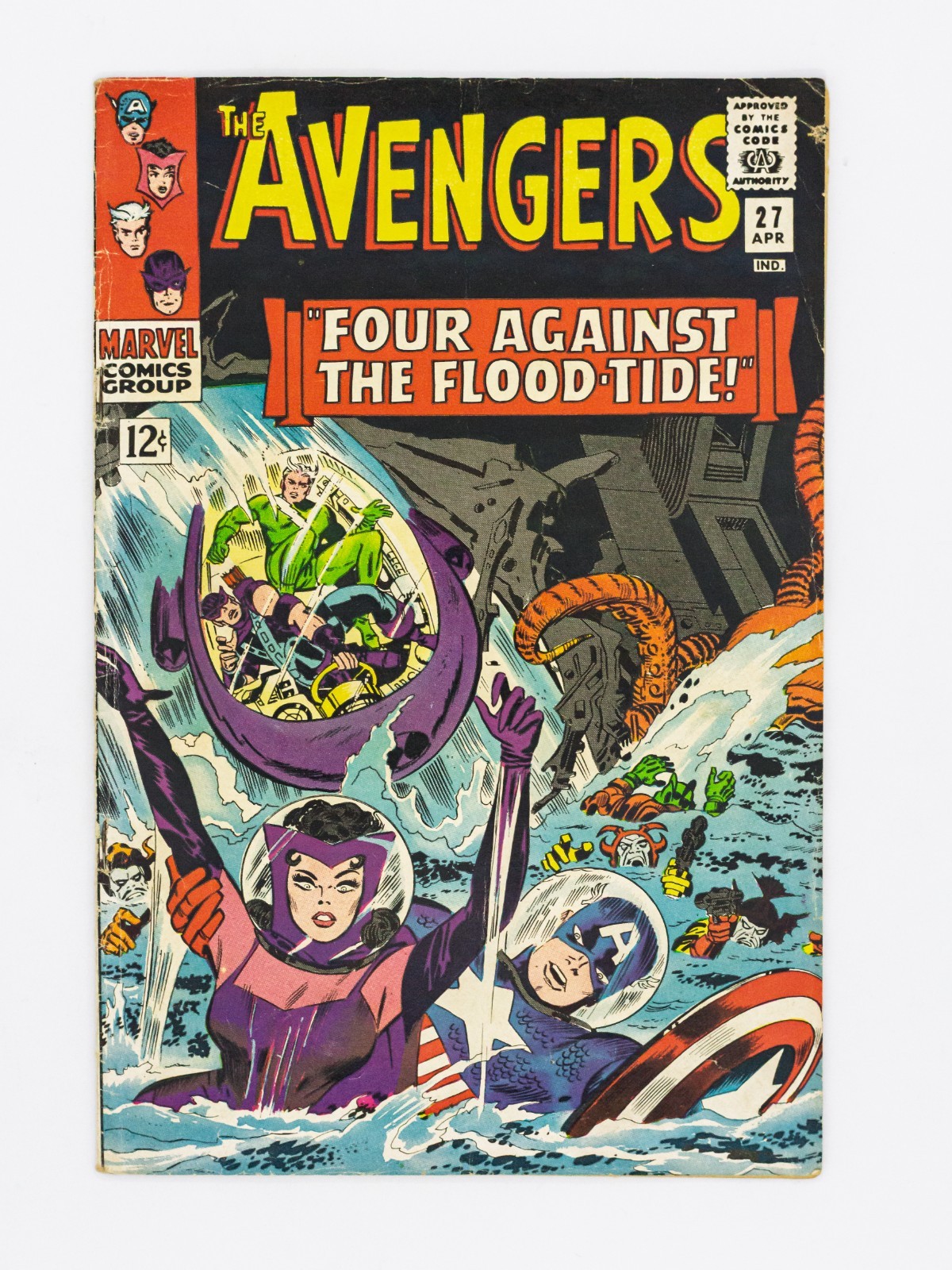 The Avengers #27 Marvel Comics Very Good Condition April 1966 art by Jack Kirby The Avengers #27 Marvel Comics Very Good Condition April 1966 art by Jack Kirby