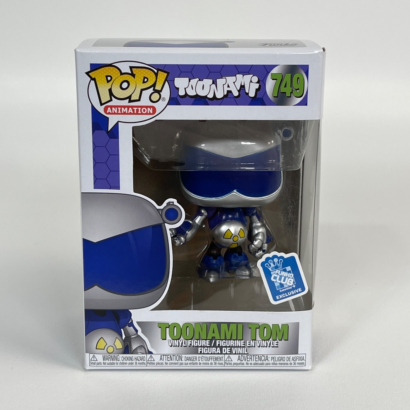 Funko Pop #749 Toonami Tom GameStop Funko Club Exclusive New (Other) Box Damage Funko Pop #749 Toonami Tom GameStop Funko Club Exclusive New (Other) Box Damage