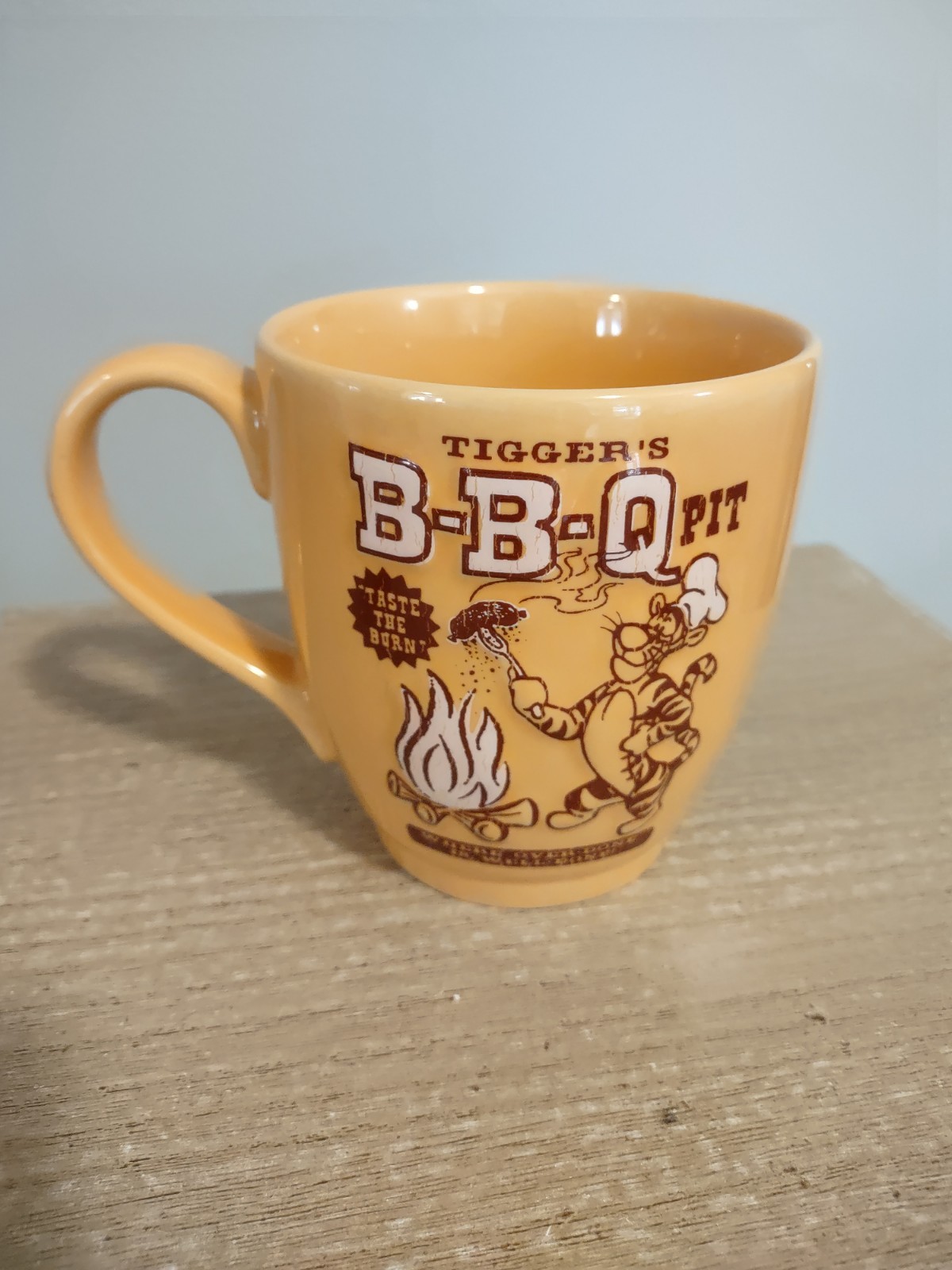 Vtg 90s Tigger Coffee Mug Large Orange Disney Store Winnie The Pooh 