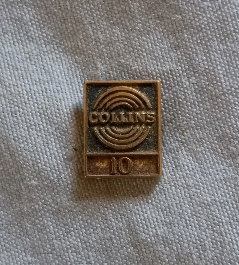 Rare Vintage Collins Radio Cedar Rapids Iowa Employe 1/10 10k Gold Filled Pin.