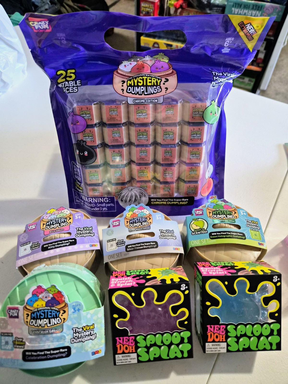 Crazy Fun Mystery Dumplings and NeeDoh Sploot Splat Bundle Crazy Fun Mystery Dumplings and NeeDoh Sploot Splat Bundle