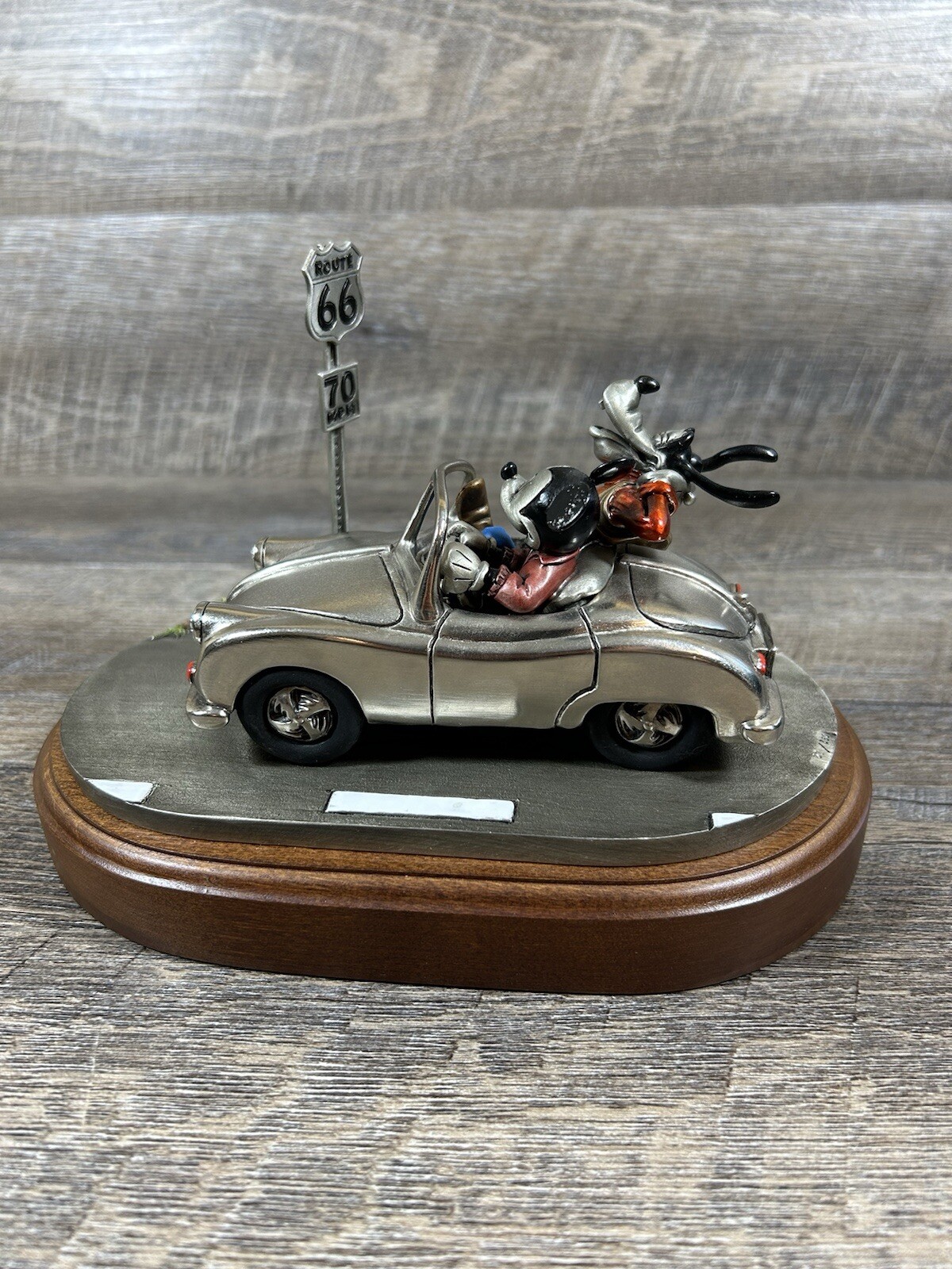 Chilmark Disney 1995 Highway Highjink Get Your Kicks Mickey Goofy Pewter #37/350