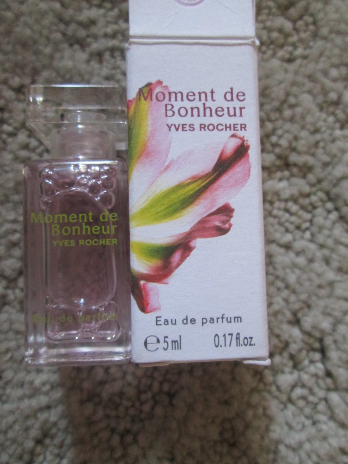 3 MINI Yves Rocher MOMENT DE BONHEUR Eau De Parfum Dab-On Splash Women 0.17 oz