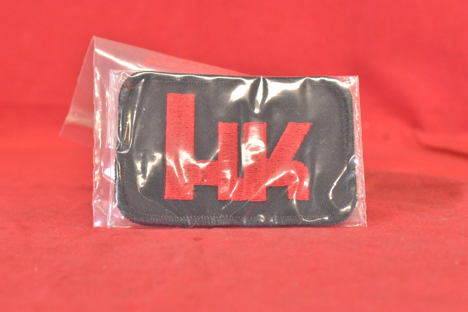 HK Red Logo Sew-On Patch in Vintage West German Packaging HK Red Logo Sew-On Patch in Vintage West German Packaging