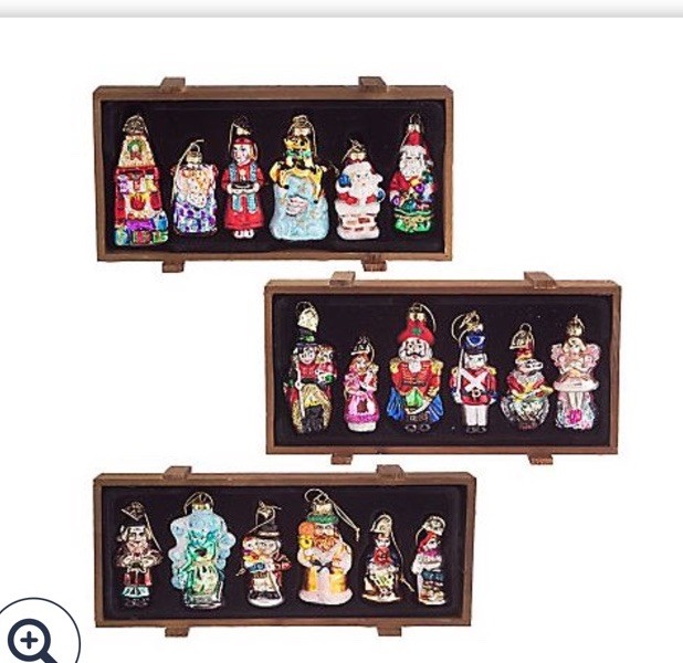 3 sets of Thomas Pacconi Blown Glass Christmas Story Ornaments 2004-18 TOTAL NEW