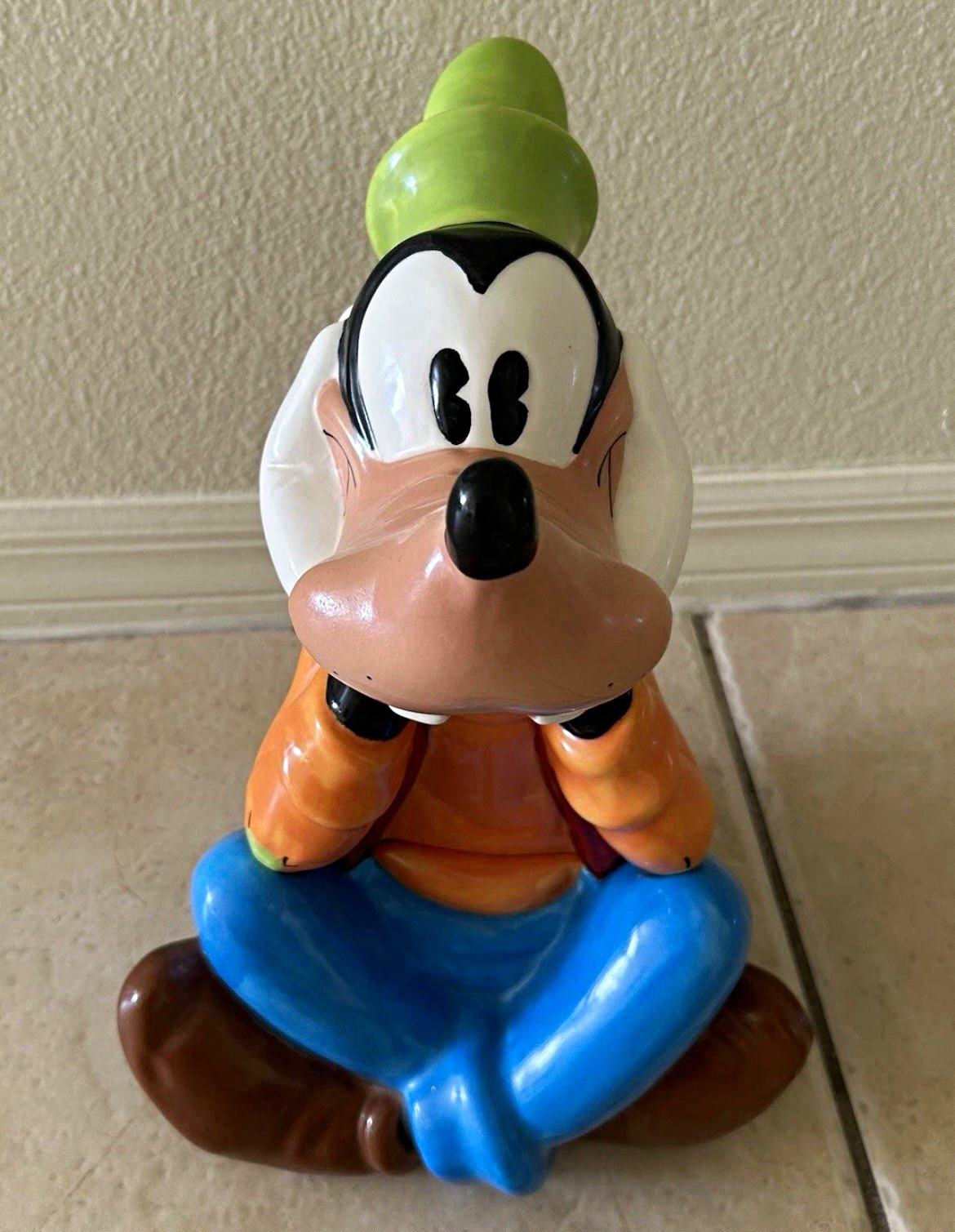 Vintage Disney Goofy Cookie Jar Treasure Craft Mexico 13