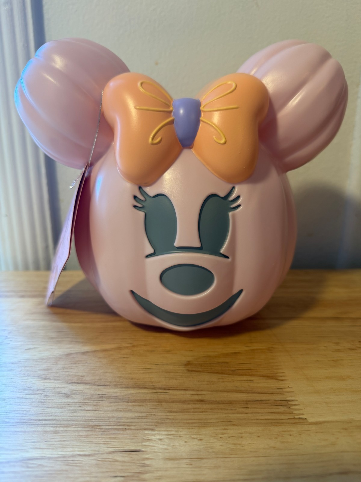 Disney Signature Home Minnie Mouse Light Up Pumpkin Halloween Decor NEW Tag