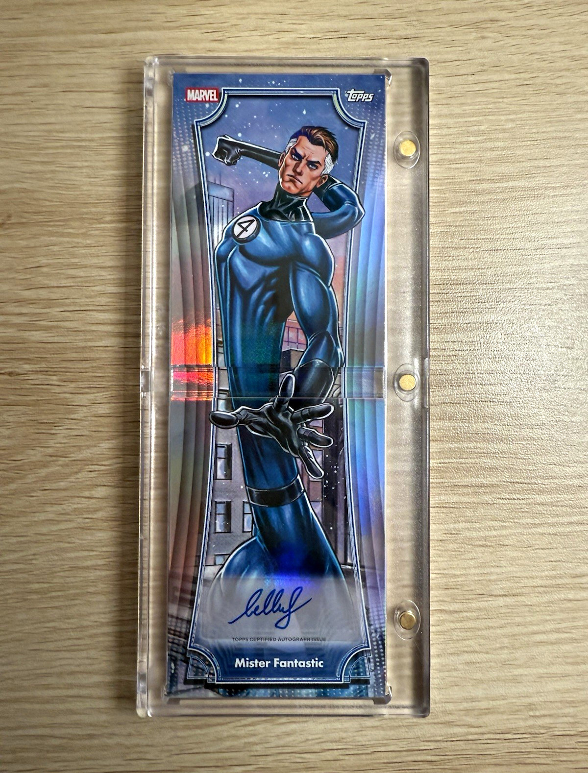 2026 Topps Neon Marvel - Mister Fantastic Giant Sized Booklet Auto W/ ONE TOUCH