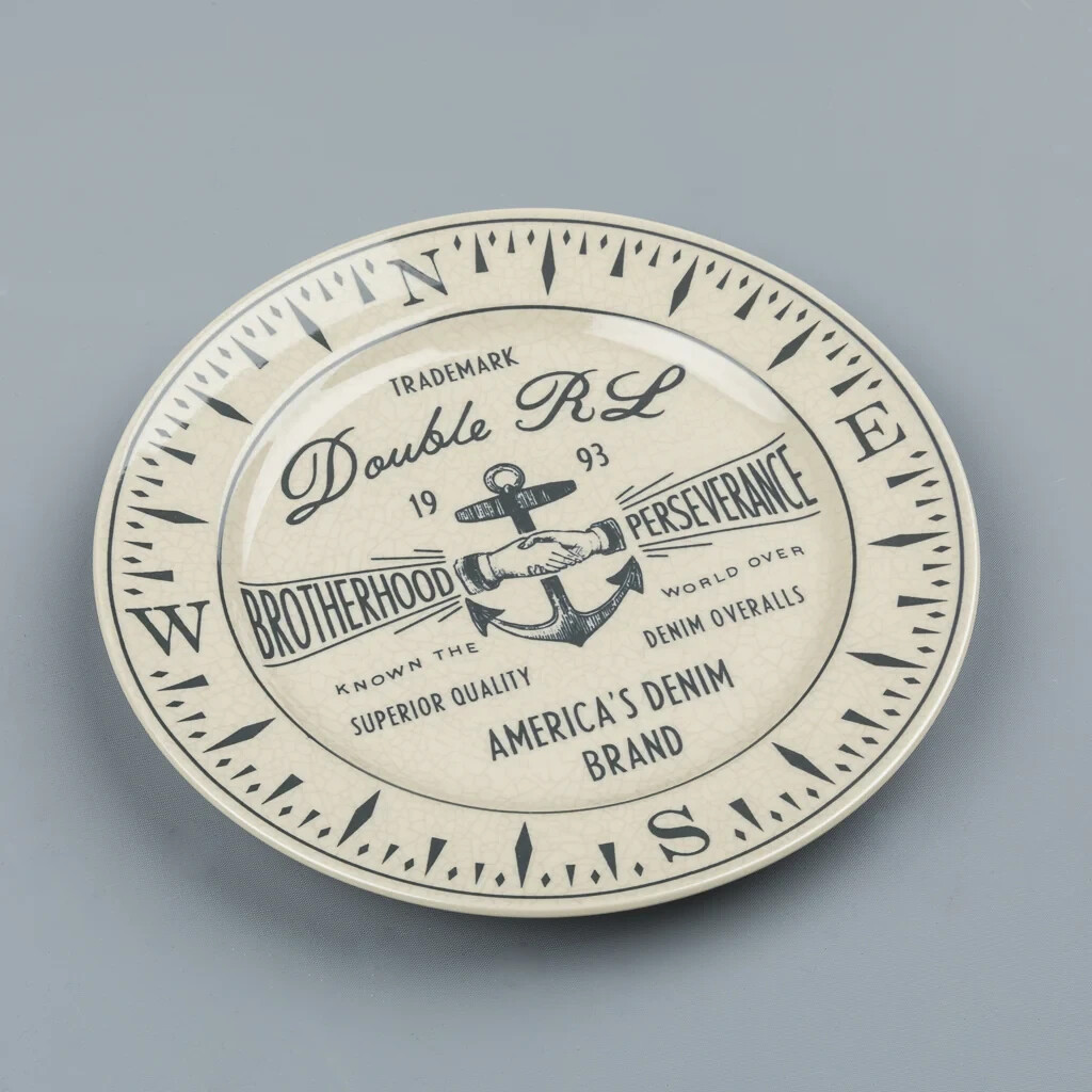 RRL Ralph Lauren Logo Souvenir Plate-9\ RRL Ralph Lauren Logo Souvenir Plate-9\