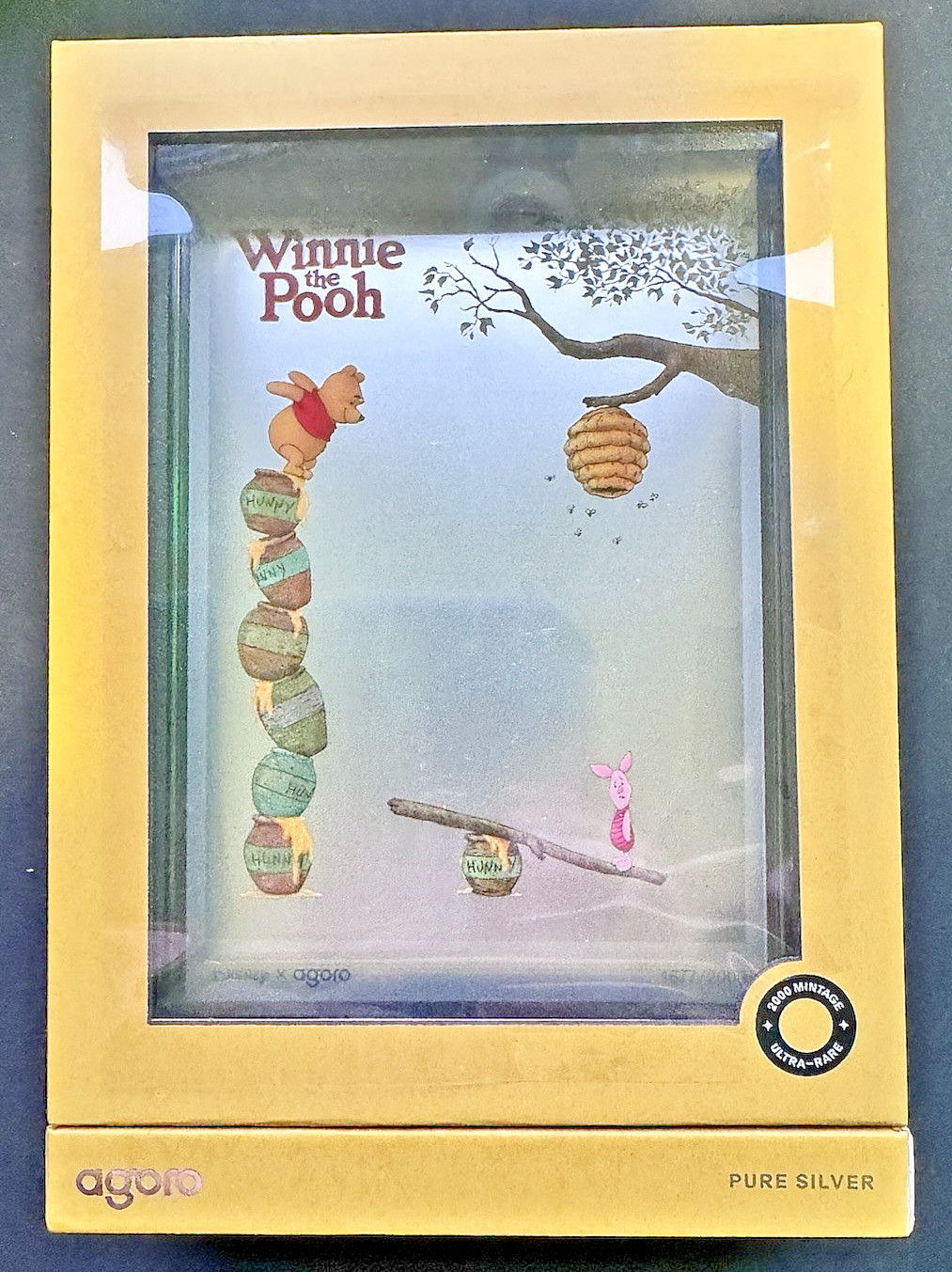 2026 Agoro Disney Winnie the Pooh 5g Silver Foil Coin Niue .999 OGP #1677/2000