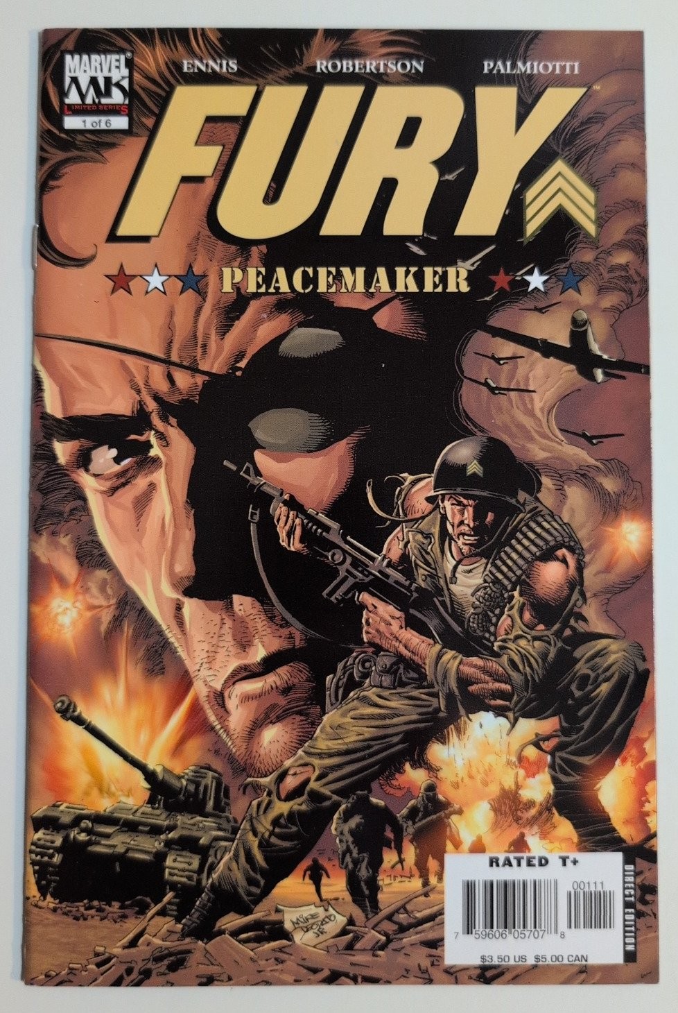Fury: Peacemaker #1 Comic Book Nick Fury Garth Ennis Marvel Comics 2006 Fury: Peacemaker #1 Comic Book Nick Fury Garth Ennis Marvel Comics 2006