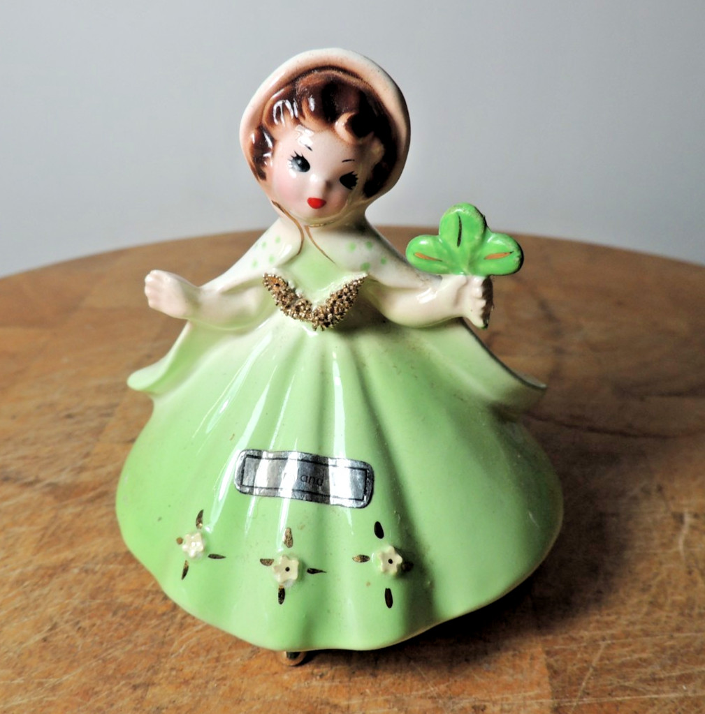 Vintage Josef Originals Ireland Figurine Little International Series Foil Labels