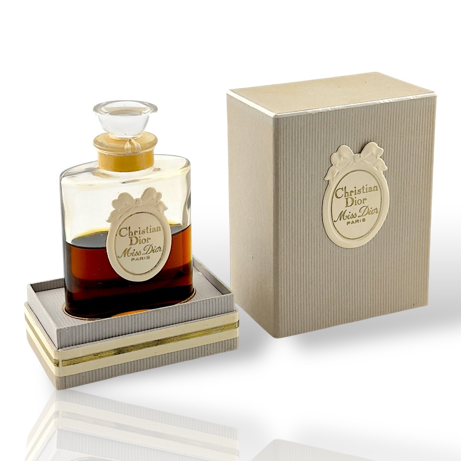 Miss Dior Parfum 2oz 1960s Vintage Baudruche Sealed Boxed Original Rare Perfume