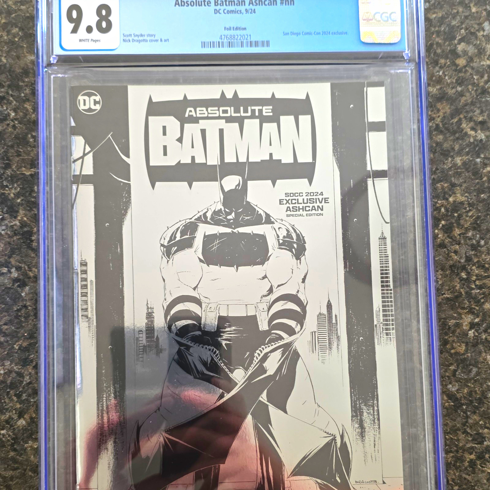 DC Comics Absolute Batman Ashcan CGC 9.8 SDCC 2024 Special Edition DC Comics Absolute Batman Ashcan CGC 9.8 SDCC 2024 Special Edition