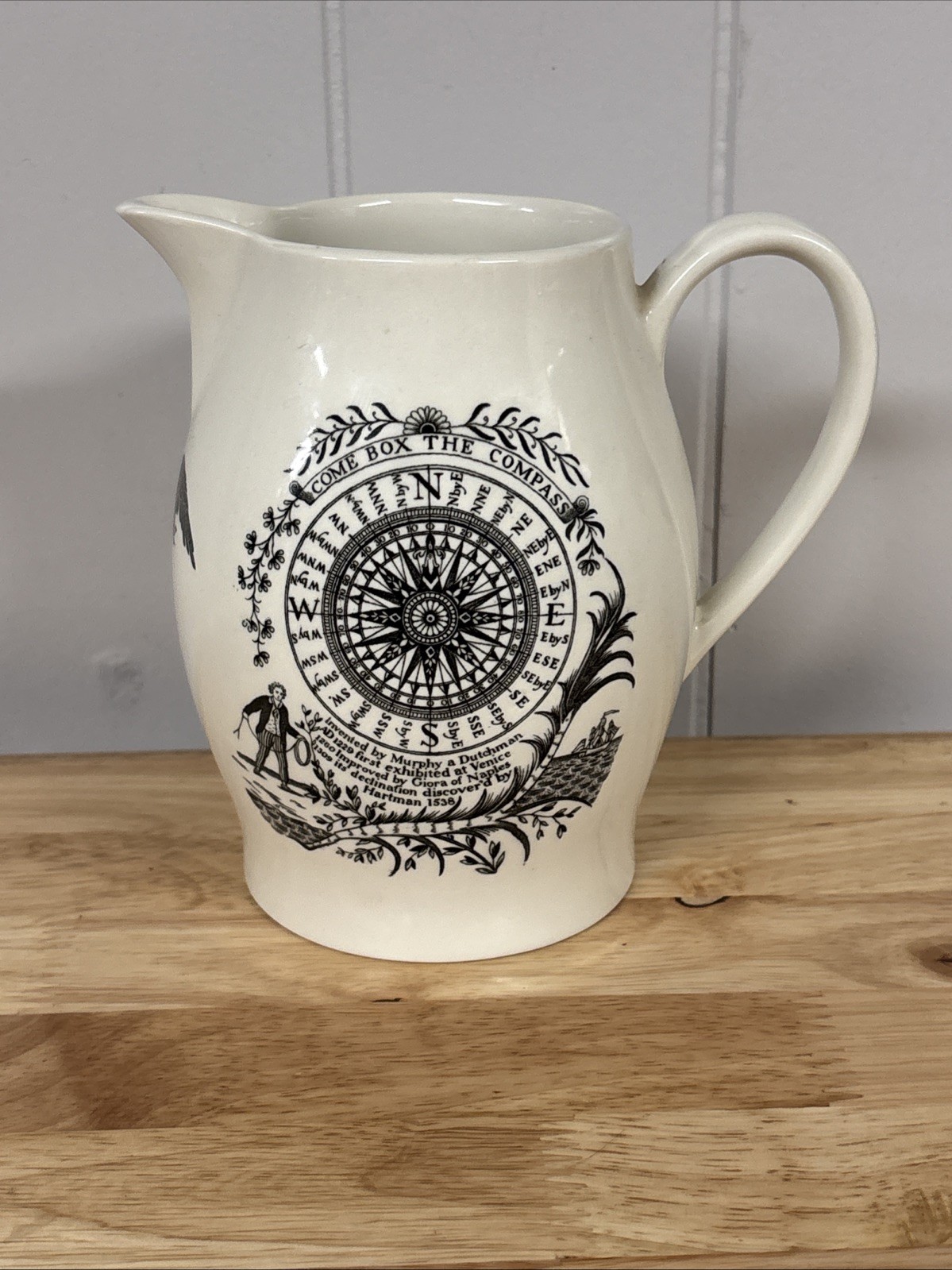 Wedgwood Shreve Come Box The Compass Liverpool Jug 6.5” Rare HTF Excellent Wedgwood Shreve Come Box The Compass Liverpool Jug 6.5” Rare HTF Excellent
